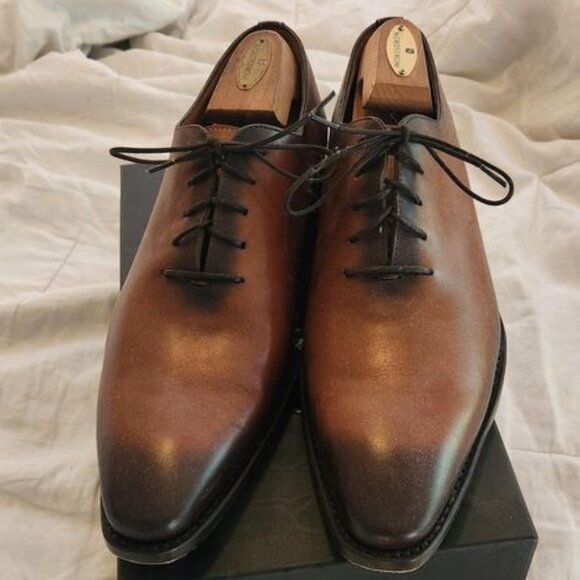 Mezlan Platinum Men\'s Dress Shoes Pamplona Wholecut Oxford (Size 12)